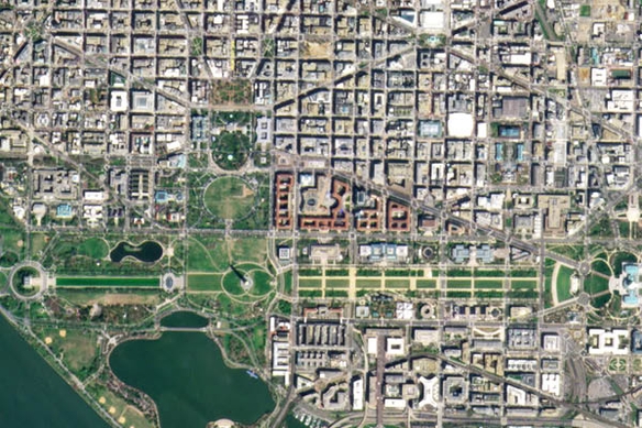 Satelite image of Washington, D.C.